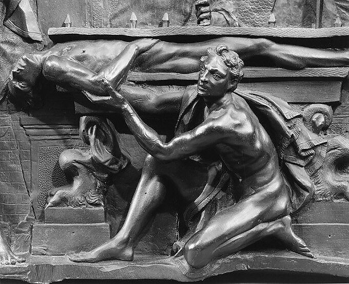 Saint Daniel of Padua Nailed between Two Planks of Wood, Francesco Bertos (Italian, 1678–1741), Bronze, Italian, Padua