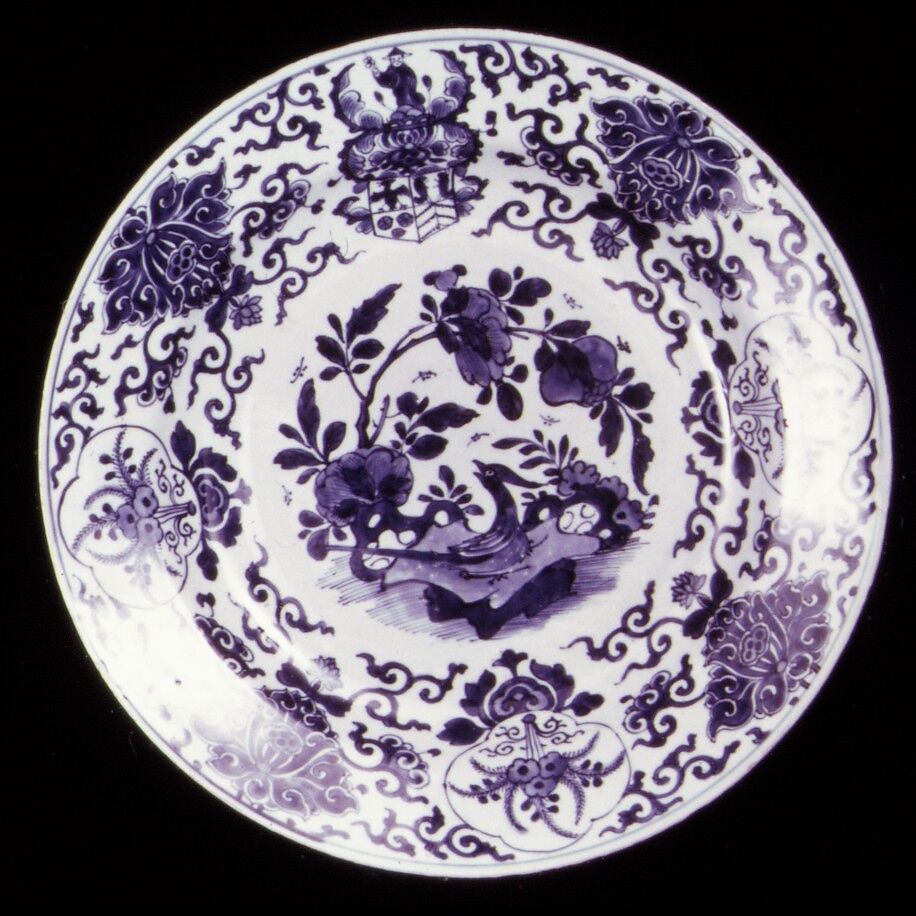 Dish, Porcelain, Chinese, for Dutch market 