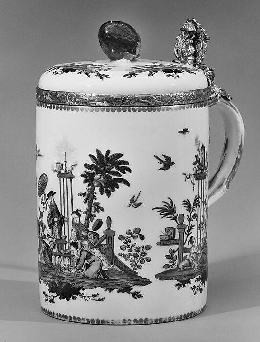 Tankard, Meissen Manufactory (German, 1710–present), Hard-paste porcelain, German, Meissen 