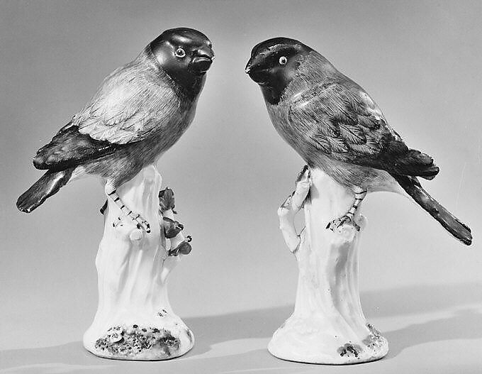 Bullfinch (one of a pair), Meissen Manufactory (German, 1710–present), Hard-paste porcelain, German, Meissen 