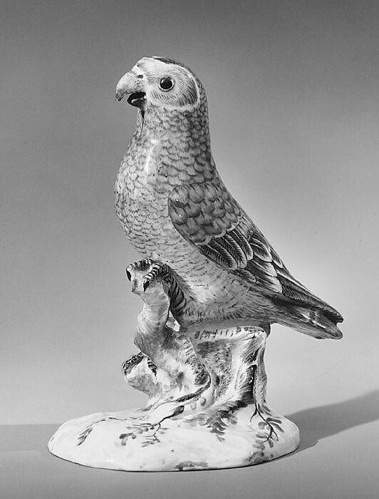 Parrot, Imperial Porcelain Manufactory  (Vienna, 1744–1864), Hard-paste porcelain, Austrian, Vienna 