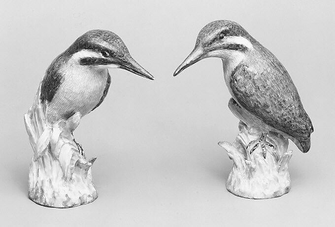 Pair of icebirds, Royal Porcelain Manufactory, Berlin (German, founded 1763), Hard-paste porcelain, German, Berlin 