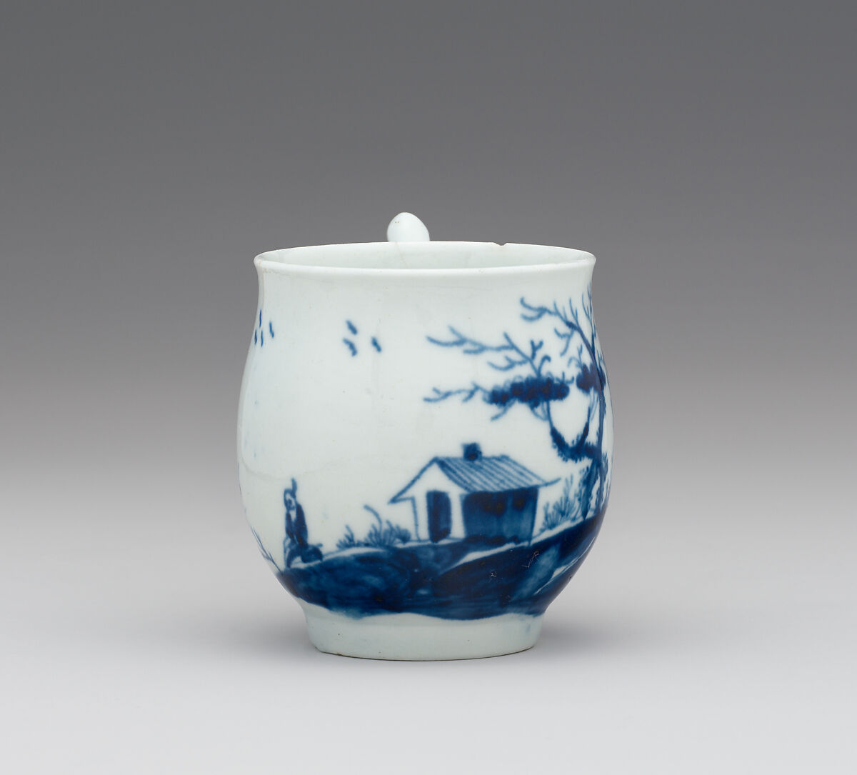 Coffee cup and saucer, Worcester factory (British, 1751–2008), Soft-paste porcelain, British, Worcester