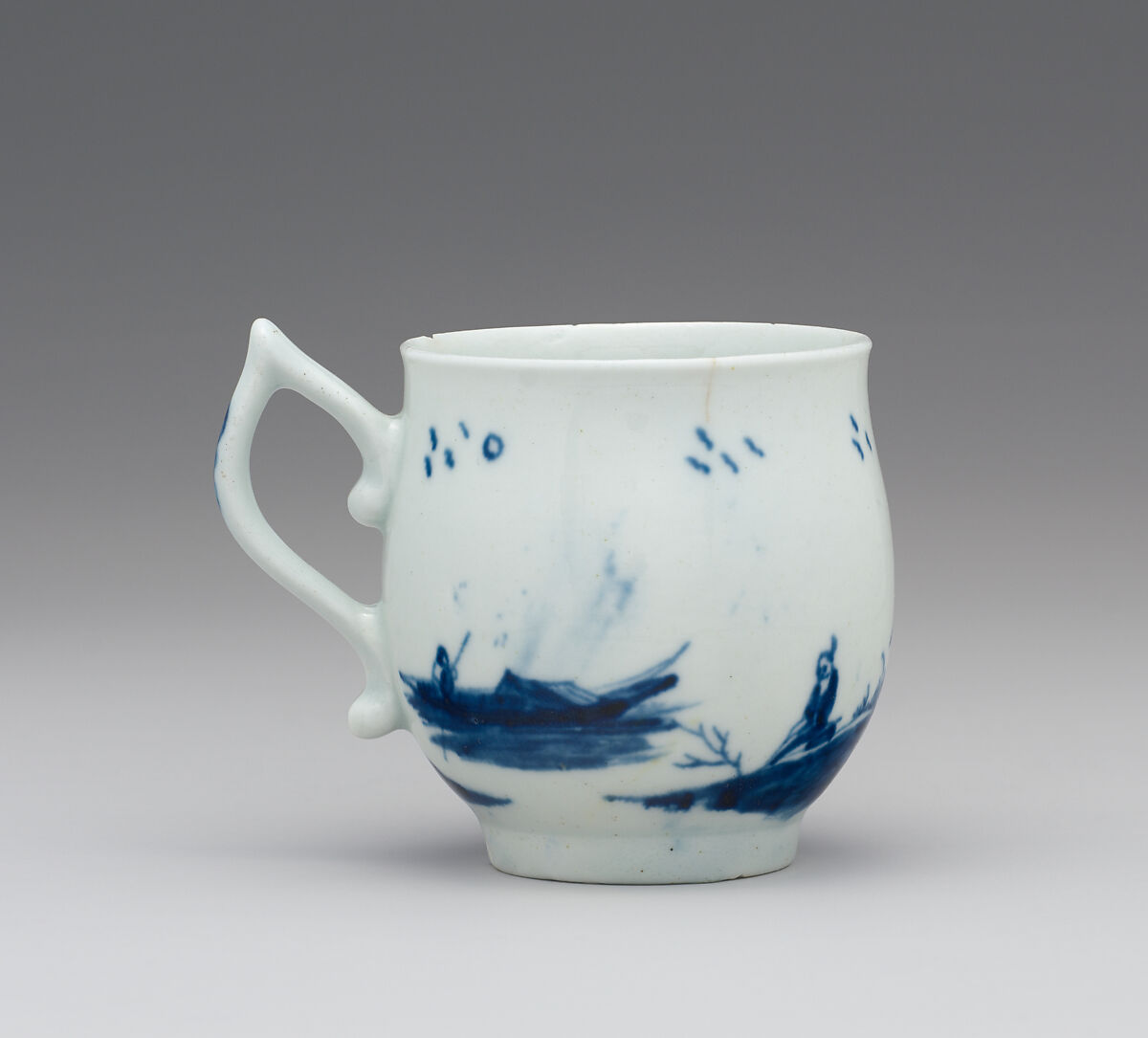 Coffee cup and saucer, Worcester factory (British, 1751–2008), Soft-paste porcelain, British, Worcester