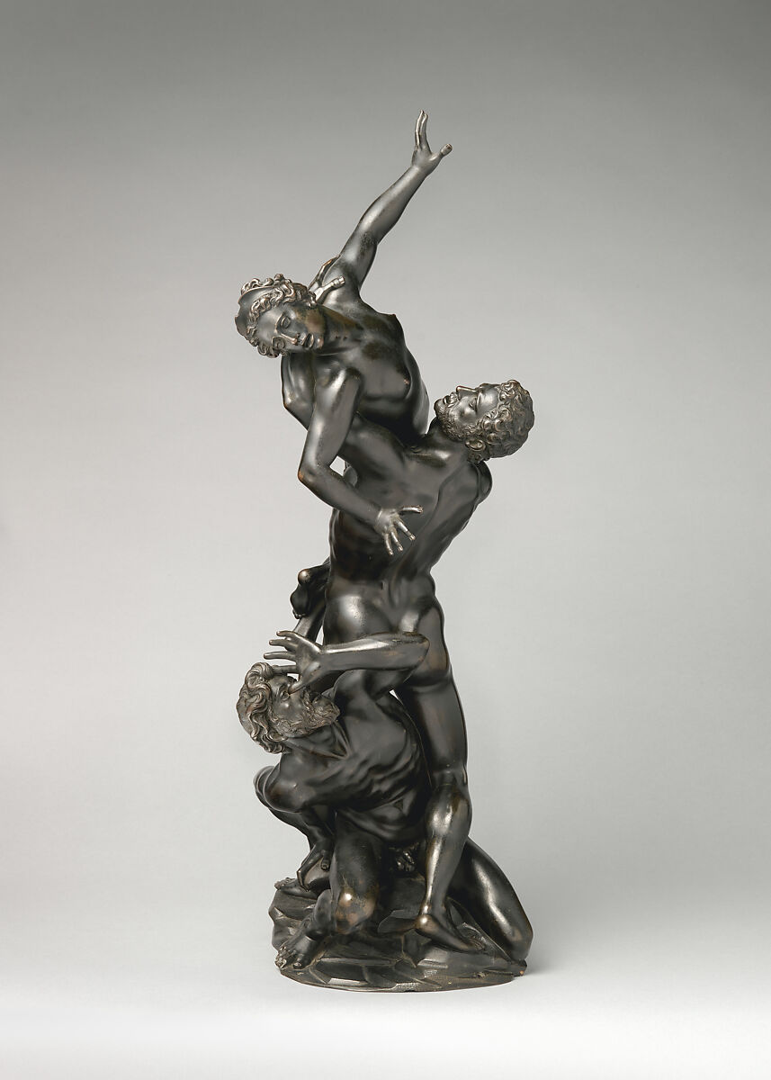 Abduction of a Sabine, After a model by Giambologna (Netherlandish, Douai 1529–1608 Florence), Bronze, Italian, possibly Florence 