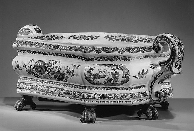 Wine cistern, De Metaale Pot Factory (Dutch, 1670–1771/75), Tin-glazed earthenware, Dutch, Delft