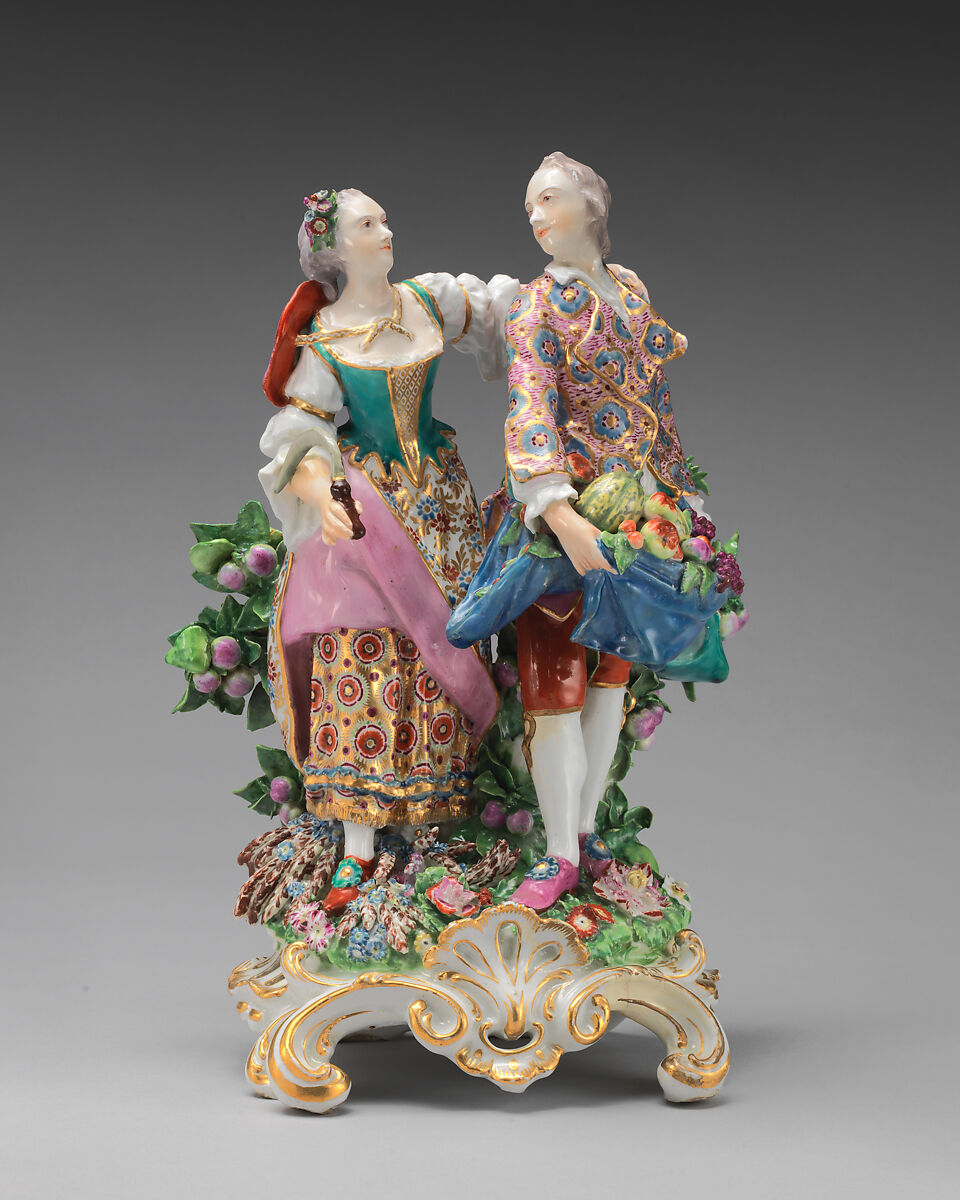 Summer and Autumn, Chelsea Porcelain Manufactory  British, Soft-paste porcelain, British, Chelsea