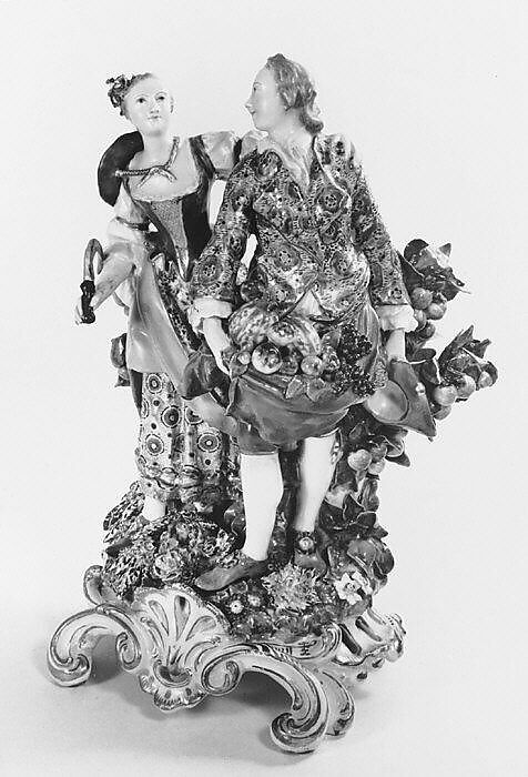 Summer and Autumn, Chelsea Porcelain Manufactory (British, 1745–1784, Gold Anchor Period, 1759–69), Soft-paste porcelain, British, Chelsea