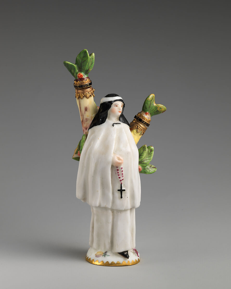 Scent bottle, Chelsea Porcelain Manufactory (British, 1745–1784, Red Anchor Period, ca. 1753–58), Soft-paste porcelain, British, Chelsea 