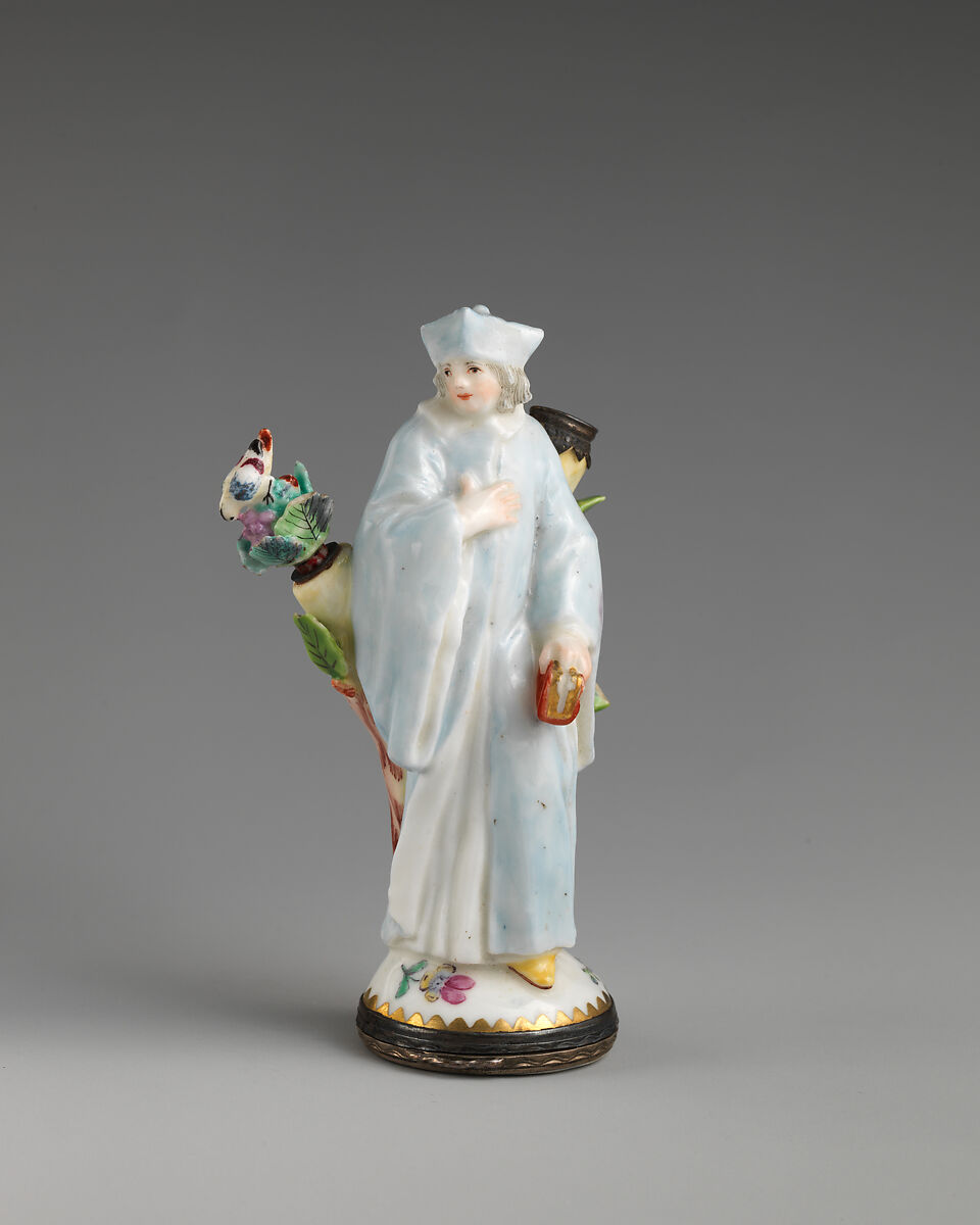 Scent bottle, Chelsea Porcelain Manufactory  British, Soft-paste porcelain, British, Chelsea