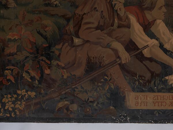 The Battle of Harlem Heights, 1776, Herter Looms, Oil paint on canvas, American