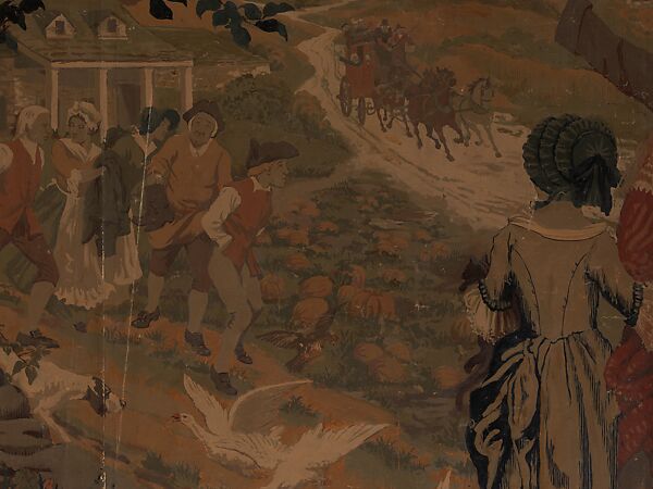 The Battle of Harlem Heights, 1776, Herter Looms, Oil paint on canvas, American