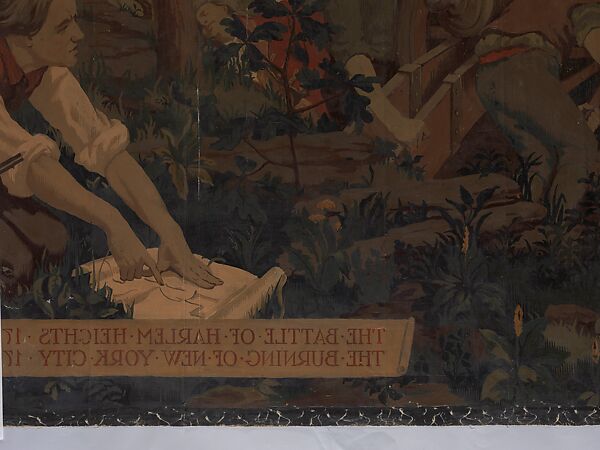 The Battle of Harlem Heights, 1776, Herter Looms, Oil paint on canvas, American