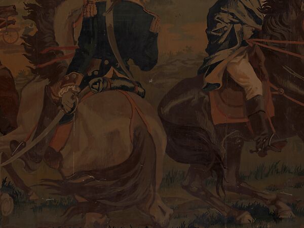 The Battle of Harlem Heights, 1776, Herter Looms, Oil paint on canvas, American