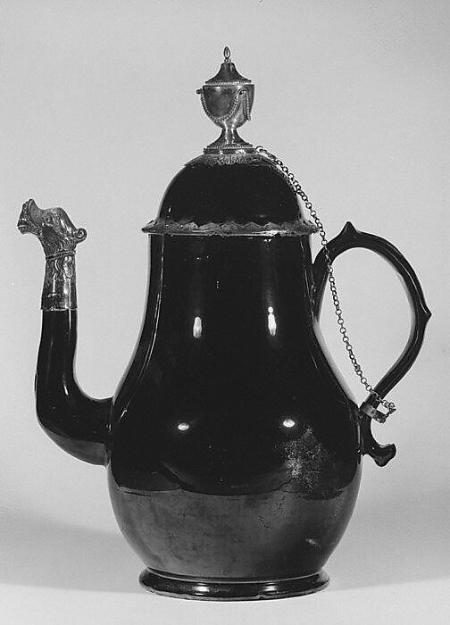 Black Glazed Teapot