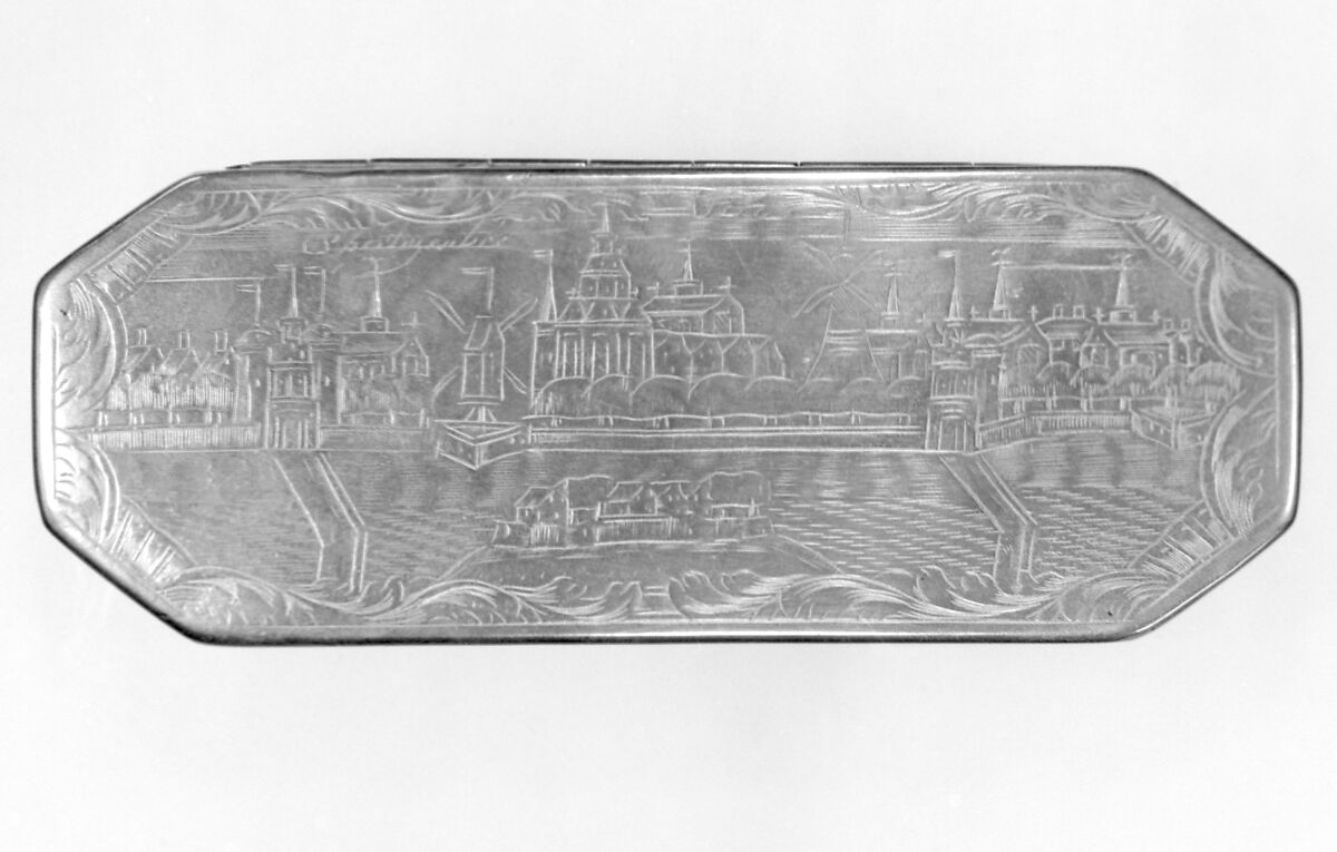 Tobacco box, Brass, copper, Dutch