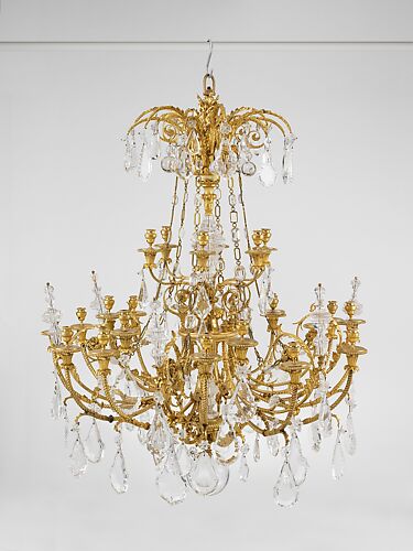 Twenty-four-light chandelier (lustre) (one of a pair)