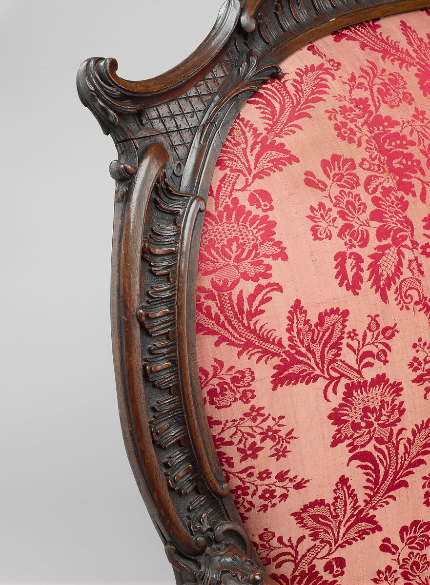 Settee (part of a set), Mahogany, British