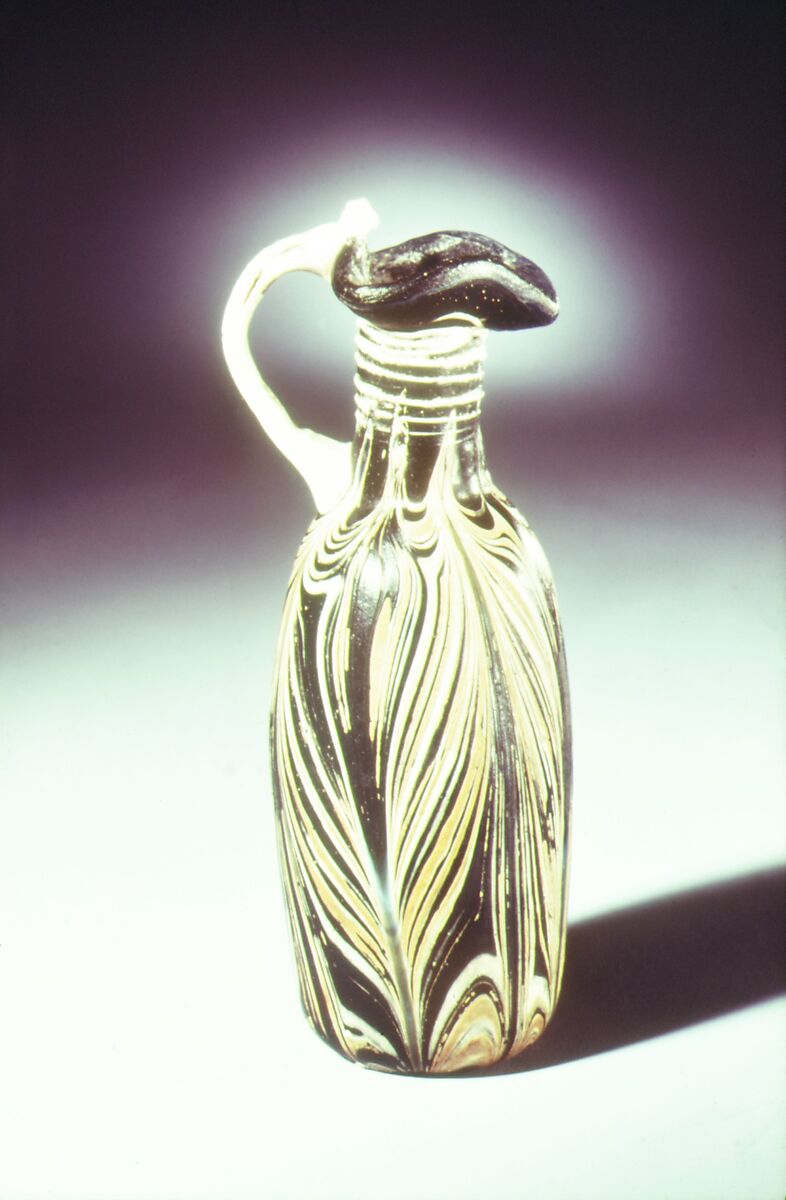 Ewer, Glass, probably Italian 