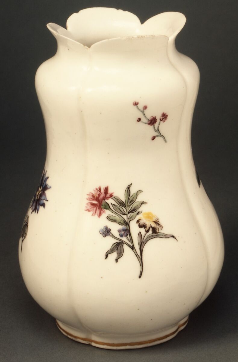 Vase (pot à fleurs), Vincennes Manufactory (French, ca. 1740–1756), Soft-paste porcelain, French, Vincennes 