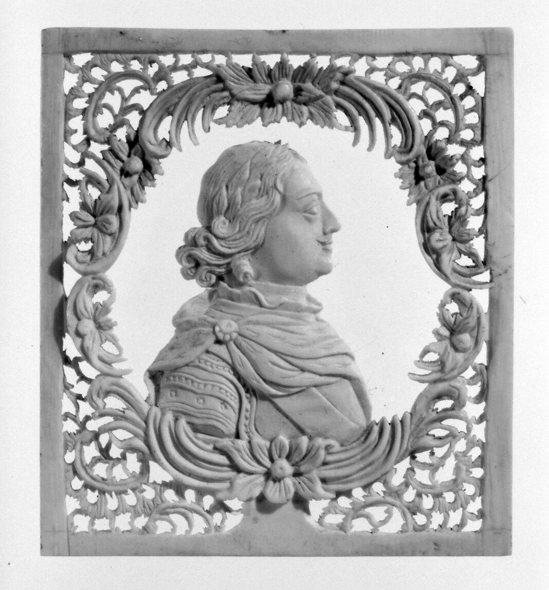 Peter the Great, Walrus ivory, Russian, Kholmogory 