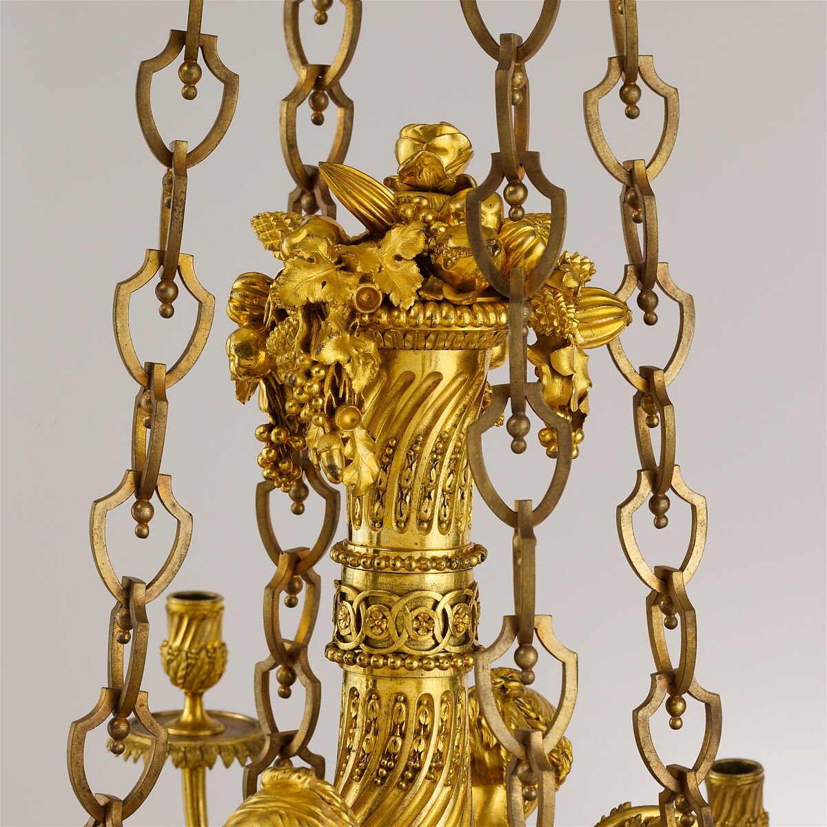 Twelve-light chandelier (lustre), Attributed to Pierre Rémond (French, Paris 1747–1812 Paris), Varnished copper alloy, gilt bronze, French, Paris