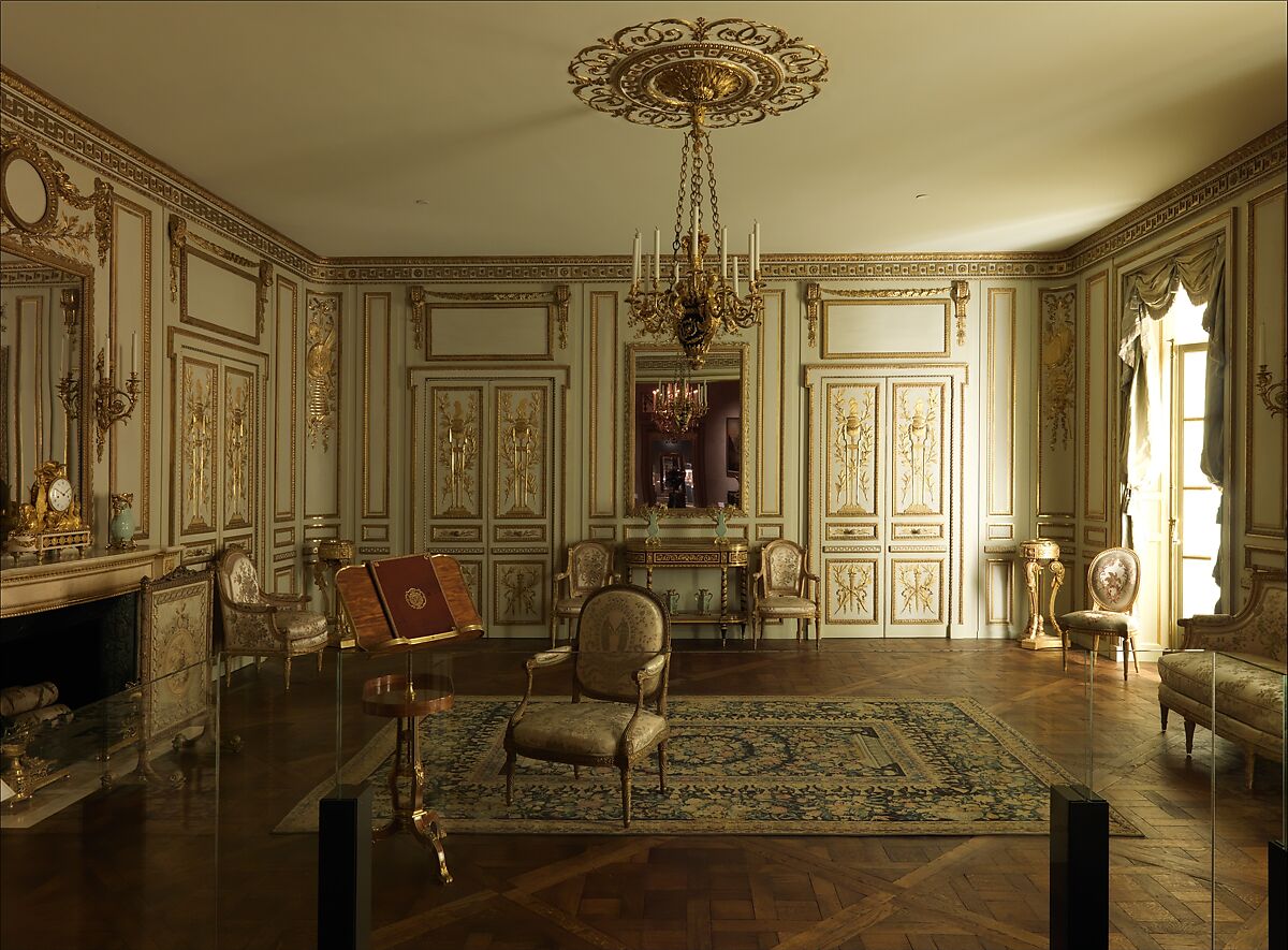 Boiserie from the Hôtel de Cabris, Grasse, Carved, painted, and gilded oak, French, Paris 