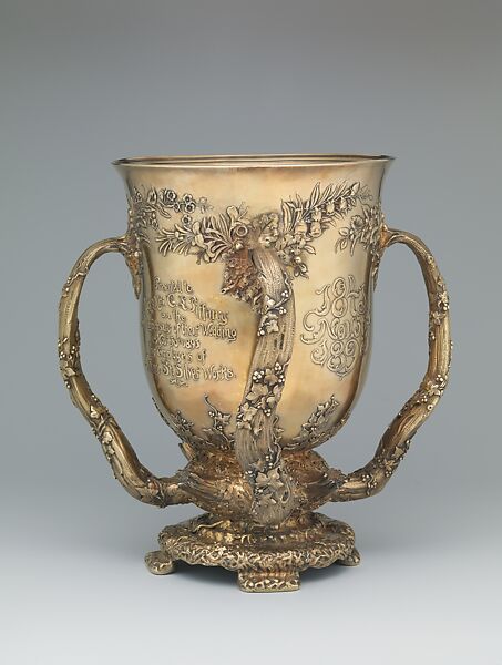 Loving Cup, Manufactured by Tiffany &amp; Co. (1837–present), silver gilt, American 