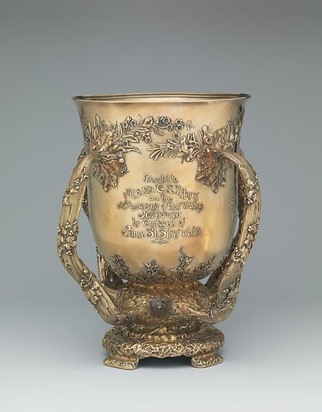 Loving Cup, Manufactured by Tiffany &amp; Co. (1837–present), silver gilt, American
