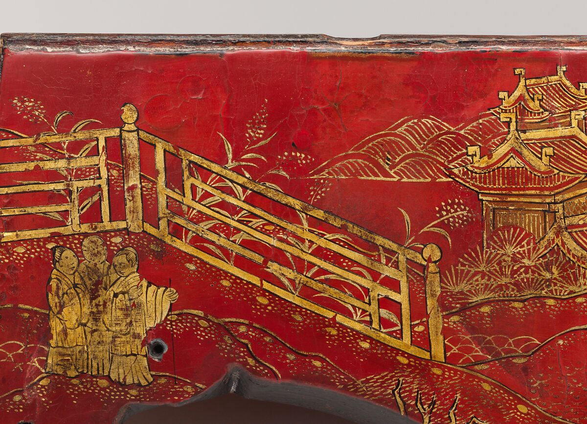 Writing table (bureau plat), Gilles Joubert (French, ca. 1689–1775), Lacquered oak, gilt-bronze mounts, lined with modern leather, French, Paris