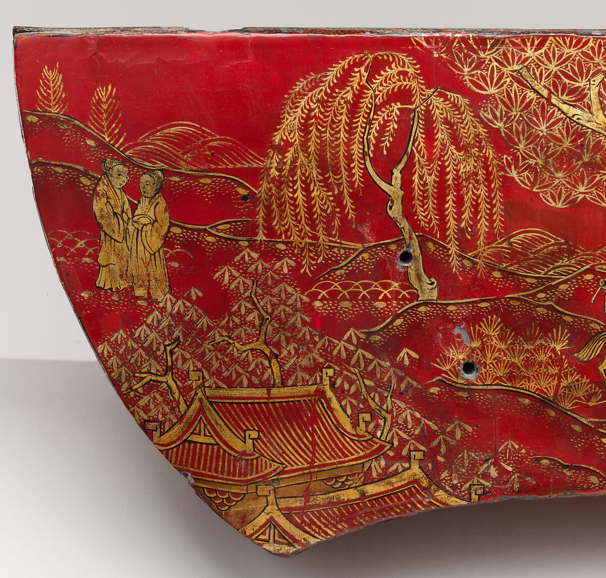 Writing table (bureau plat), Gilles Joubert (French, ca. 1689–1775), Lacquered oak, gilt-bronze mounts, lined with modern leather, French, Paris