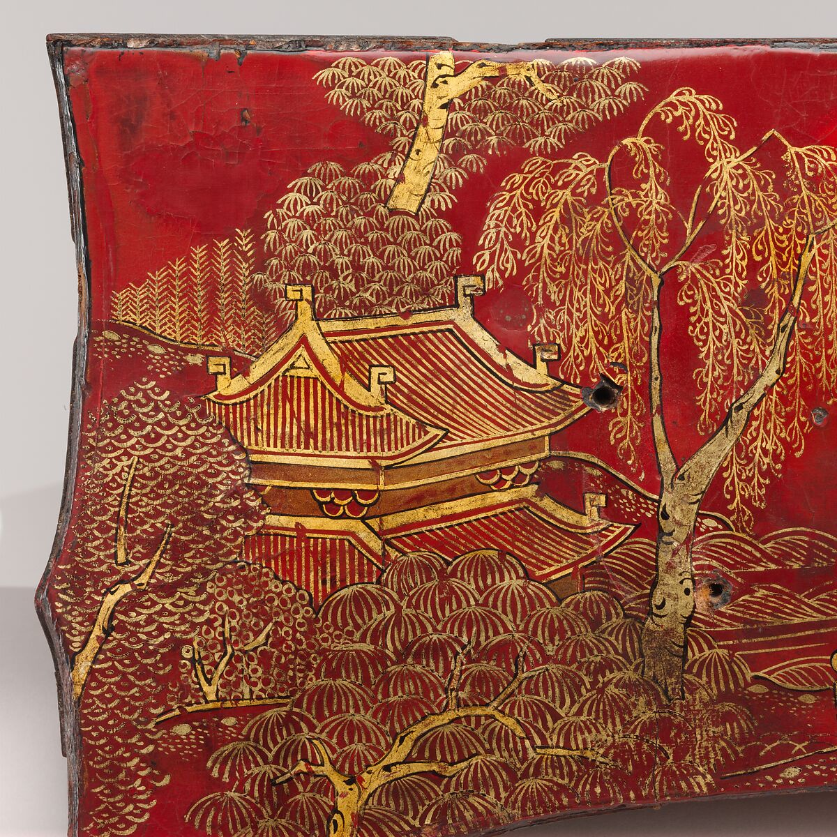 Writing table (bureau plat), Gilles Joubert (French, ca. 1689–1775), Lacquered oak, gilt-bronze mounts, lined with modern leather, French, Paris