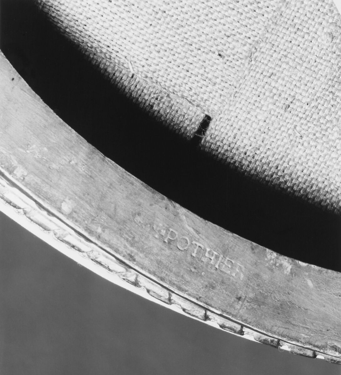 Side chair (one of a pair), Jean-Jacques Pothier (master 1750, working until ca. 1780), Carved and gilded beech, silk moire upholstery, French