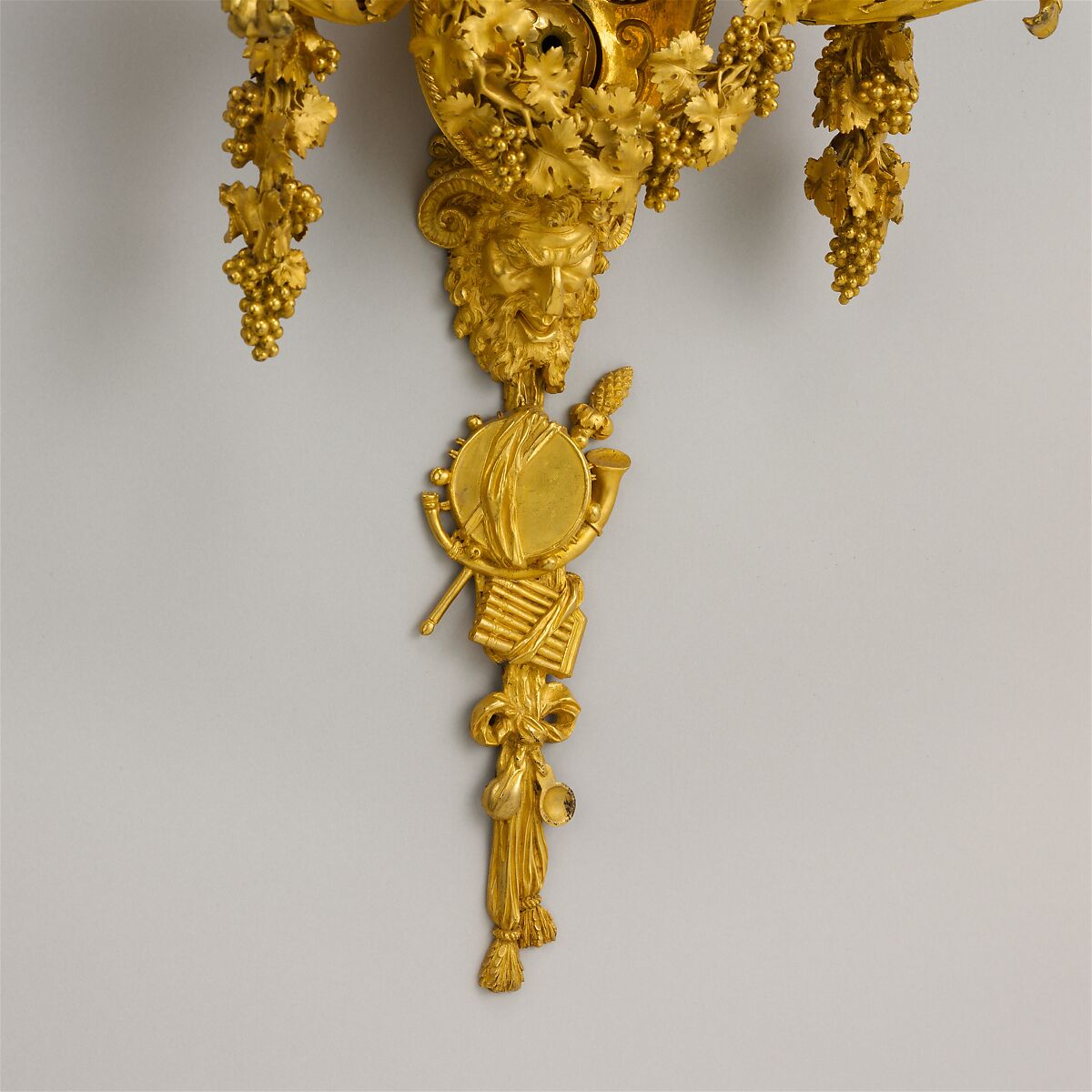 Set of four three-light sconces (bras de lumière), Gilt bronze, French, Paris