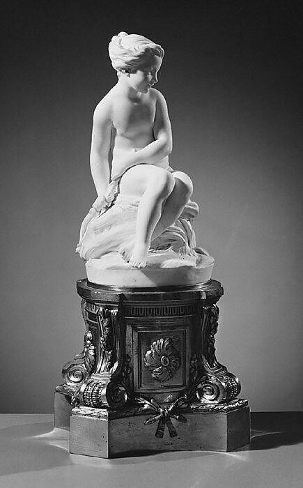 Psyche ("La Nymphe Falconet"), Sèvres Manufactory (French, 1740–present), Soft-paste biscuit porcelain, gilt bronze, French, Sèvres 