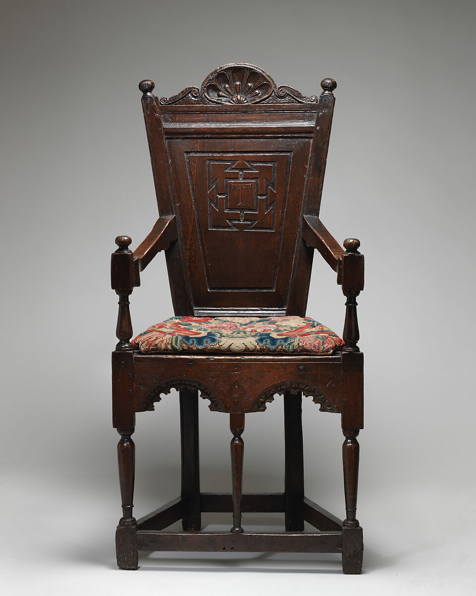 Armchair, Oak, British, probably West Country