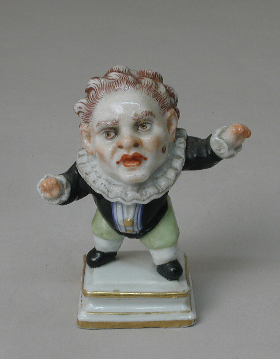 Dwarf (one of three), Doccia Porcelain Manufactory (Italian, 1737–1896), Soft-paste porcelain, Italian, Florence 
