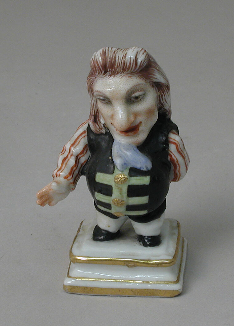 Dwarf (one of three), Doccia Porcelain Manufactory (Italian, 1737–1896), Soft-paste porcelain, Italian, Florence 