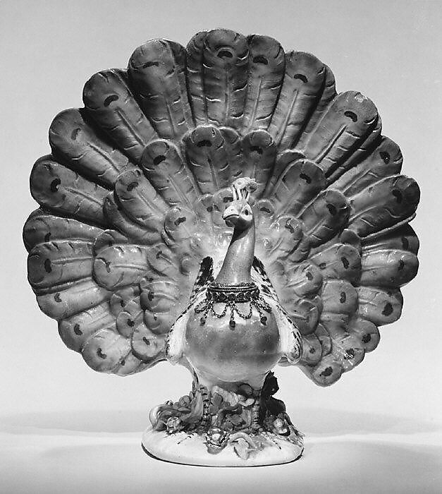 Peacock, Meissen Manufactory (German, 1710–present), Hard-paste porcelain, German, Meissen 