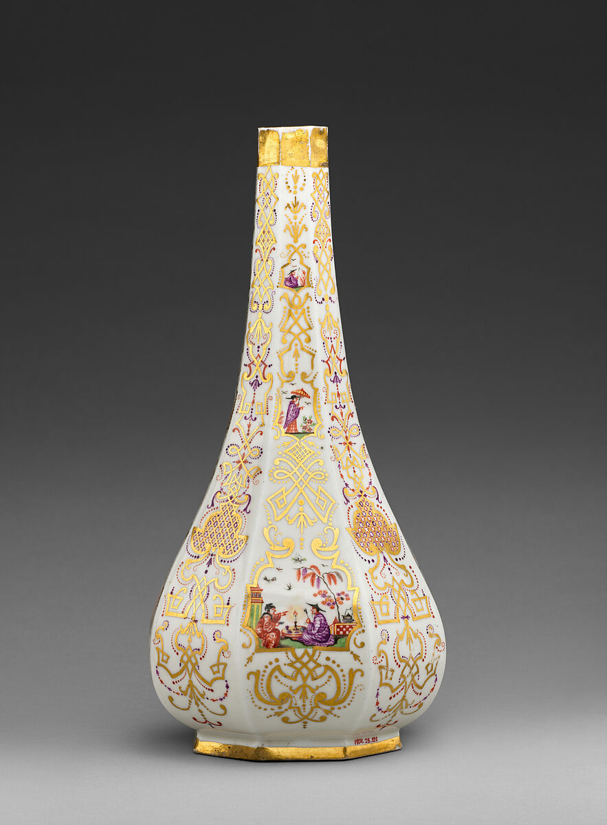 Bottles (3), Meissen Manufactory (German, 1710–present), Hard-paste porcelain, German, Meissen and Augsburg
