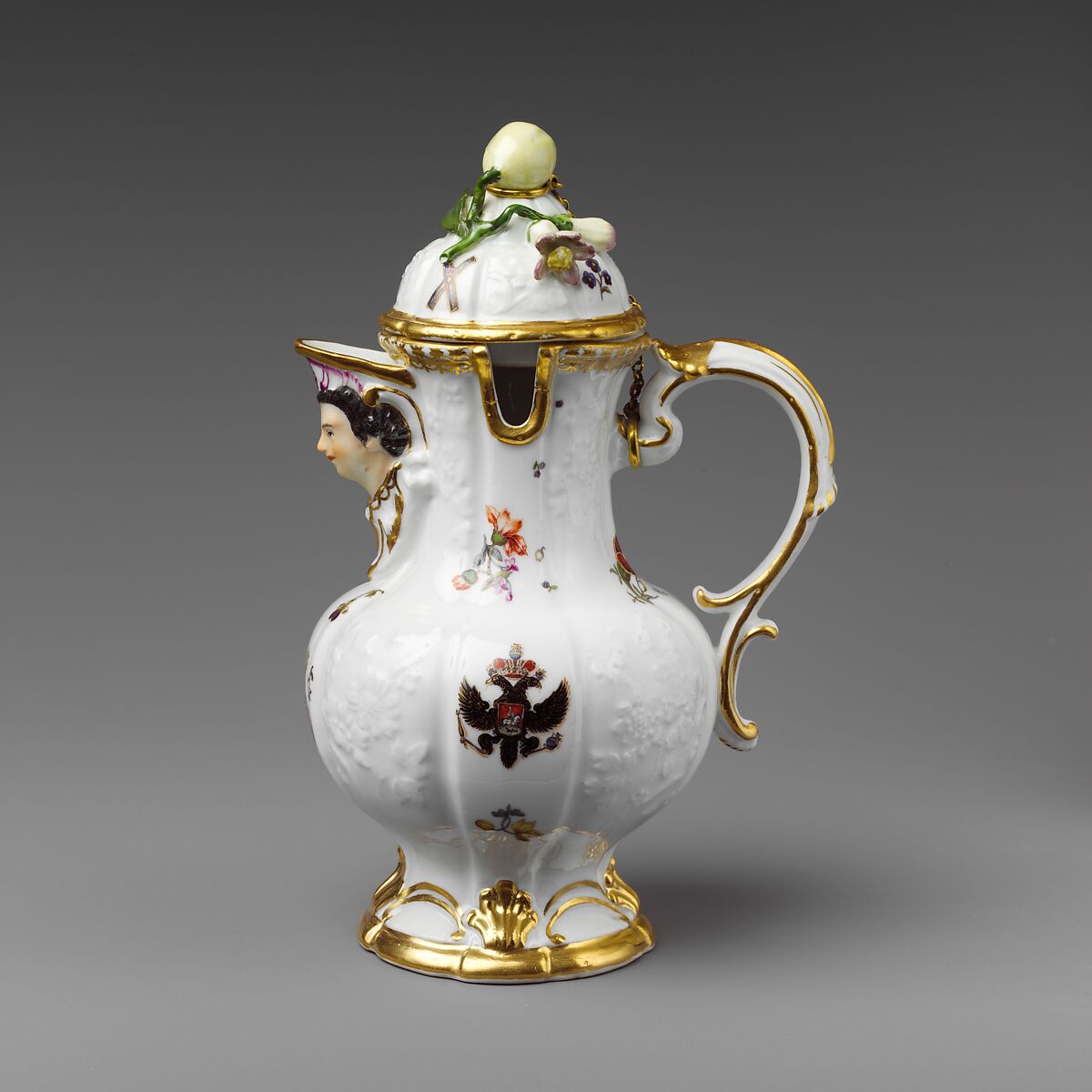 Mustard pot, Meissen Manufactory (German, 1710–present), Hard-paste porcelain, German, Meissen 