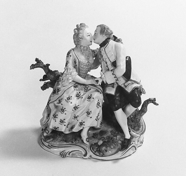 Marital concord (one of a pair), Frankenthal Porcelain Manufactory (German), Hard-paste porcelain, German, Frankenthal 