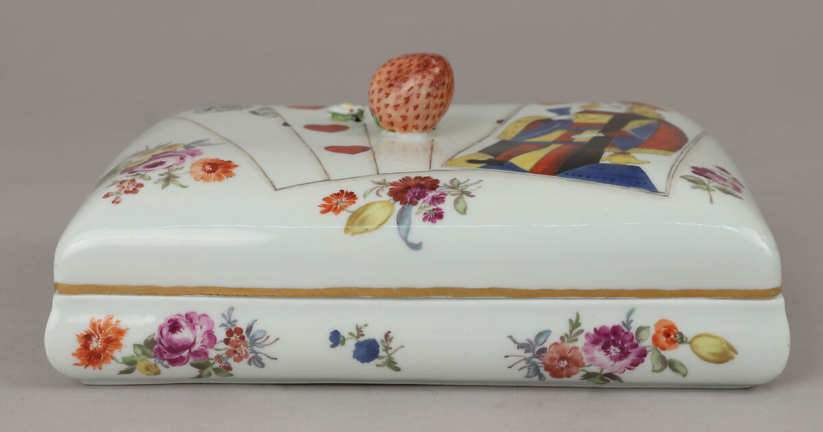 Box with eighty-one game counters, Meissen Manufactory (German, 1710–present), Hard-paste porcelain, German, Meissen