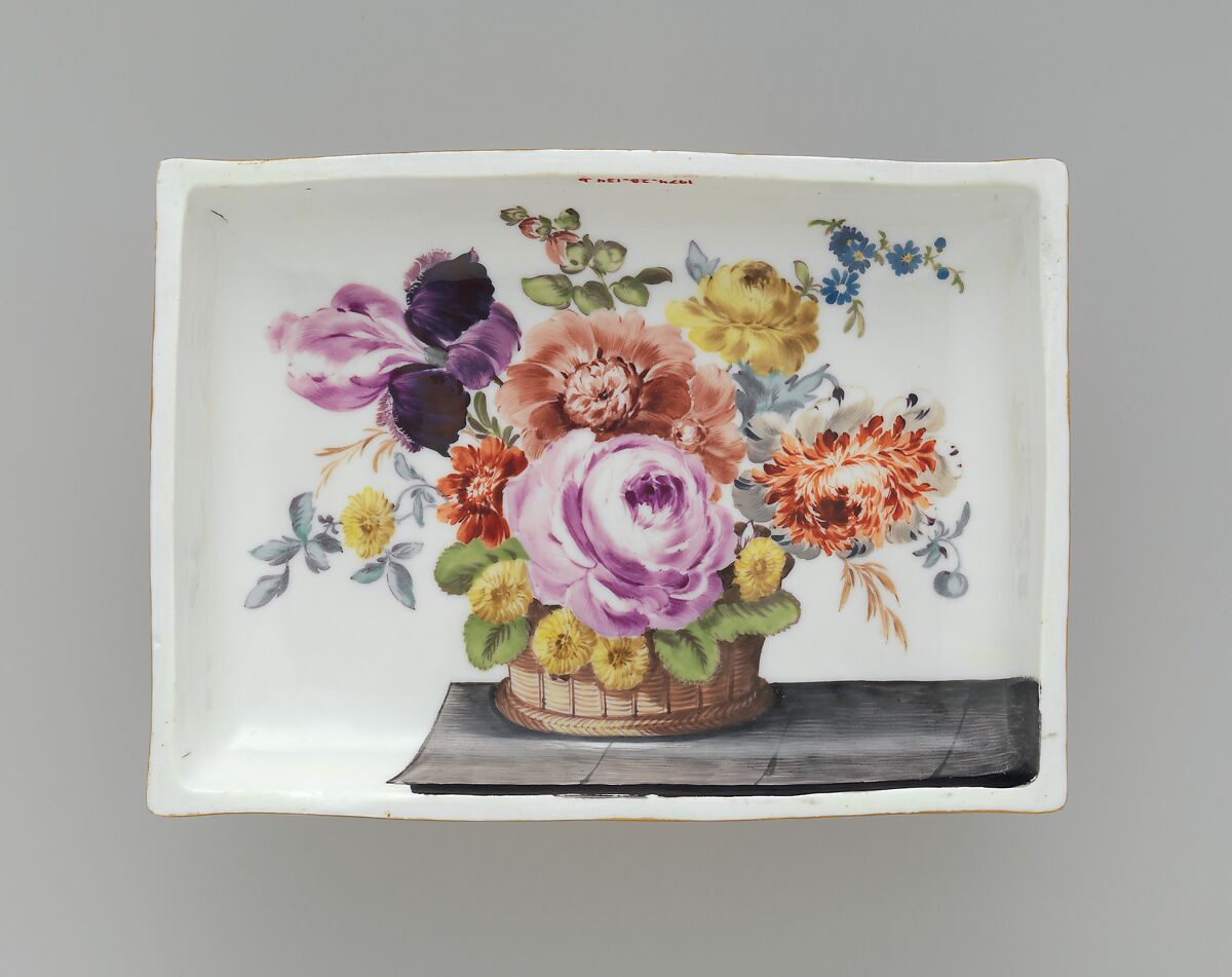 Box with eighty-one game counters, Meissen Manufactory (German, 1710–present), Hard-paste porcelain, German, Meissen
