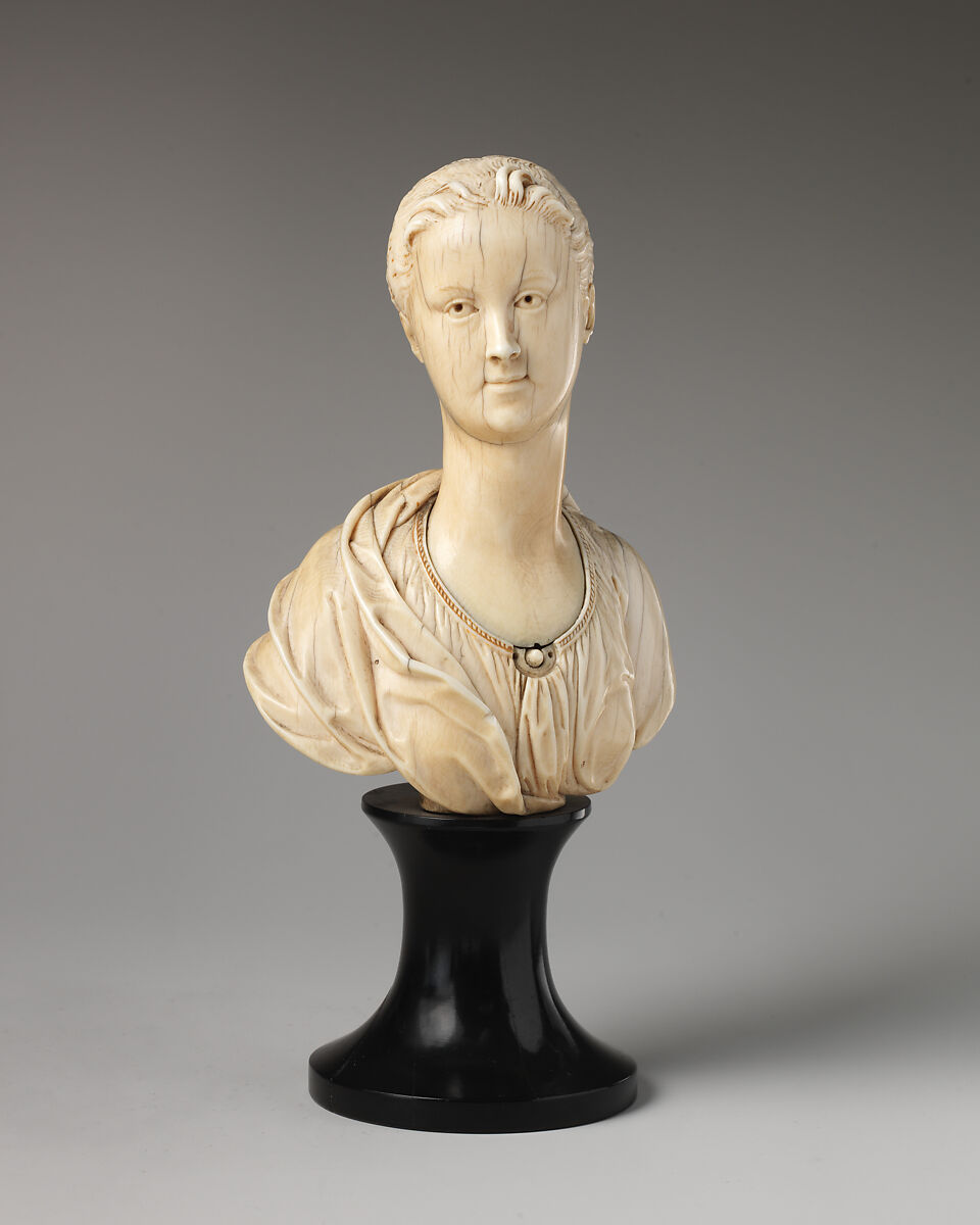 Anne Spencer, Countess of Sunderland (1683–1716), David Le Marchand (French (active England), Dieppe 1674–1726 London), Ivory; socle: ebony (non-original), British 