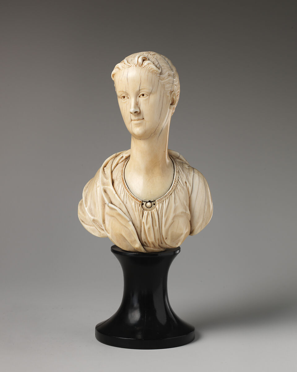 Anne Spencer, Countess of Sunderland (1683–1716), David Le Marchand (French (active England), Dieppe 1674–1726 London), Ivory; socle: ebony (non-original), British