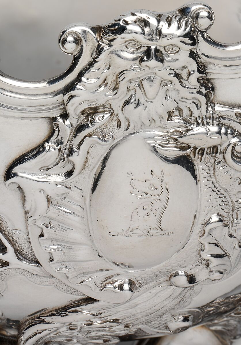 Sauceboat, Charles Frederich Kandler (active 1735, died 1778), Silver, British, London