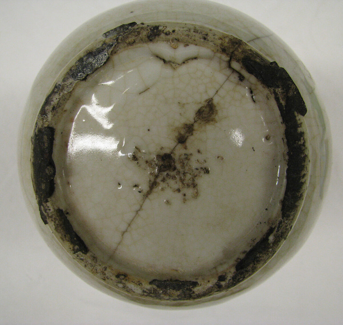 Vase, Silver gilt, pottery, British mount and Korean ceramic