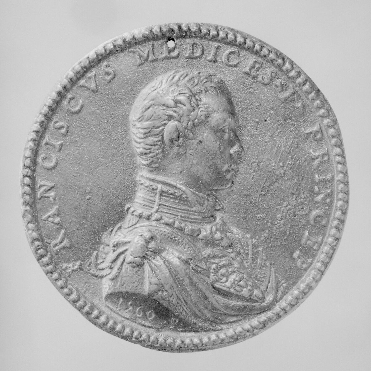 Francesco de'Medici (1541-87), Second Grand Duke of Tuscany, Medalist: Pastorino di Giovan Michele de&#39; Pastorini (1508–1592), Bronze, Italian, Florence 