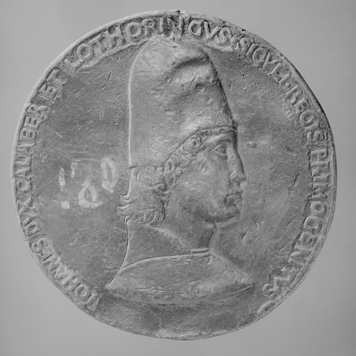 Jean d'Anjou, Duke of Calabria and Lorraine (1427–1470), Medalist: Francesco Laurana (Italian (born Croatia), Zadar (Vrana) ca. 1420–ca. 1502 Marseilles), Lead, Italian 